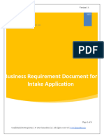 Intake BRD Document v1.1 - 2nd Nov 2023
