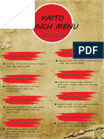 Lunch Menu 2023