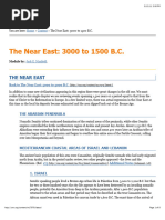 The Near East - 3000 To 1500 B.C.