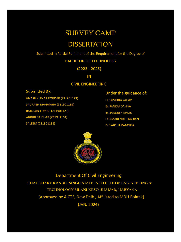 Survey Camp Project Pdf