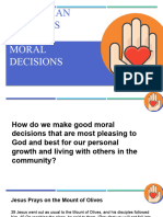 GRADE 9 CLE Lesson 8 - Human Person Is Called To Make Moral Decisions