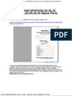 Toyota Forklift 8fgcu20253032 8fgu151820253032 Spare Parts Catalog