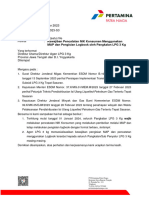 Surat Edaran 3223 - PND730000 - 2023-S3 Pencatatan MAP Dan Logbook Format Baru