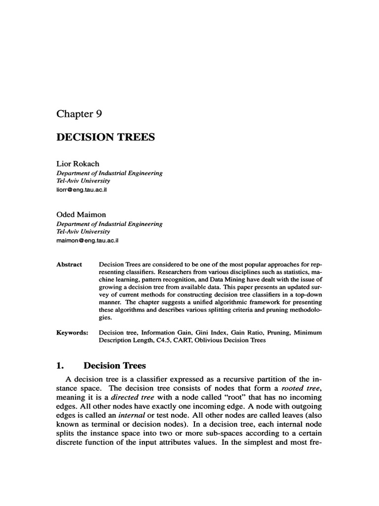 Decision Tree | PDF | Statistical Classification | Applied Mathematics