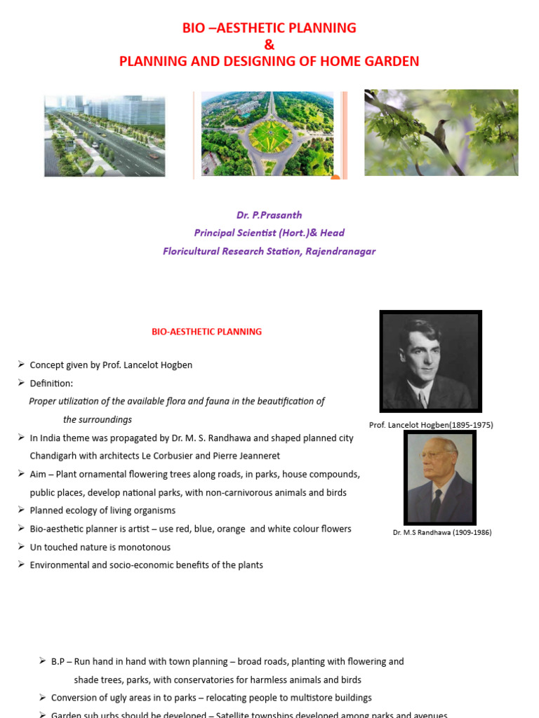 Bio-Aesthetic Planning for Home Gardens | PDF | Gardens | Parks
