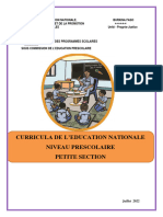 Curricula Petite Section VF 2022