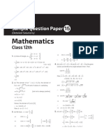 CBSE I Succeed Math 12th SP15