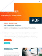 Data Analytics and AI Platform - Altair RapidMiner