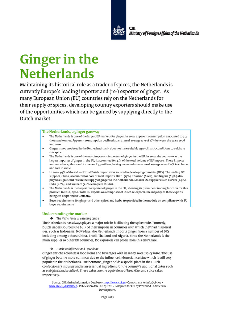 PDF Ginger Netherlands