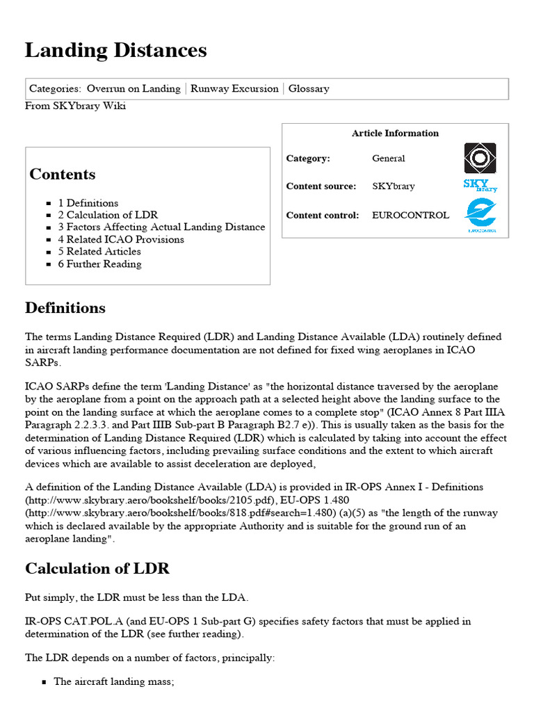 "Landing Distances PDF