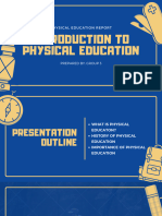 Introduction To Physical Education Group#3 Topic1