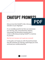 ChatGPT Writing Prompts