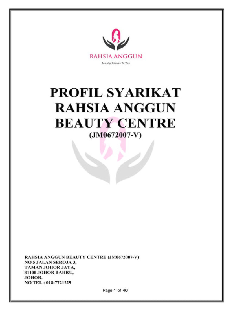 Contoh Project Syarikat | PDF