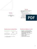 Naming: Direct, Single Level Mapping Between Names and Addresses. T-Level Mapping Using Identities