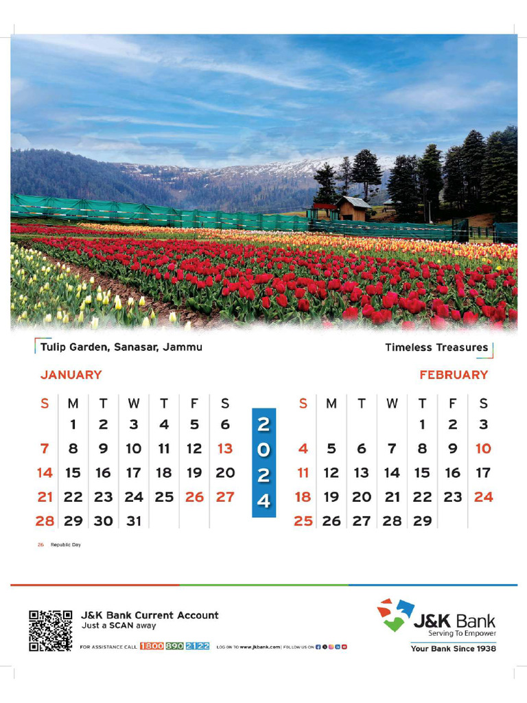 Calender jk Bank PDF