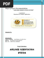 Download Airline Reservation System Project Documentation by Sahil Talwar SN69609160 doc pdf