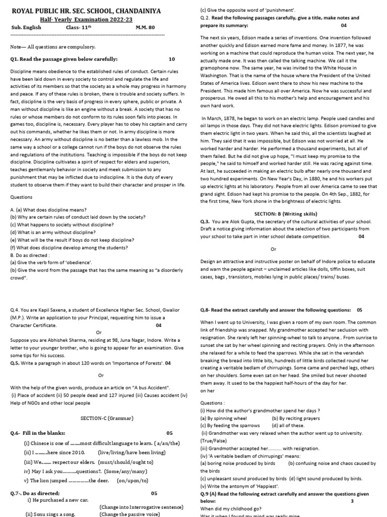 11TH ENG Hy | PDF