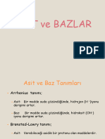 HAFTA Asit Ve Bazlar - I