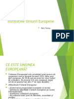 Institutiile Uniunii Europene Prezentare Powerpoint Conspecte MD