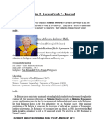 Clare R. Baltazar: Pioneer in Entomology | PDF | Insects | Insects And ...