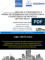 Apresentação - Como Atender A Norma de Desempenho de Edificações - Jucélia Gealh