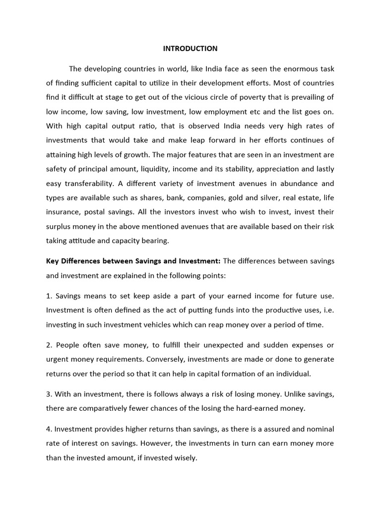 Investment Pattern of Peoples PDF Investing Wealth