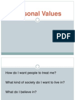 Personal Values Tostudent