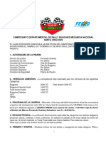 CONVOCATORIA 2da FECHA DE RALLY BUGGUIES MECANICA NACIONAL SANTA CRUZ PAURITO