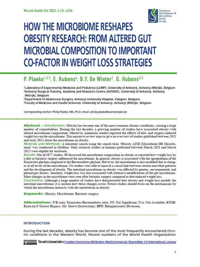 How The Microbiome Reshapes Obesity Research: From Altered Gut ...