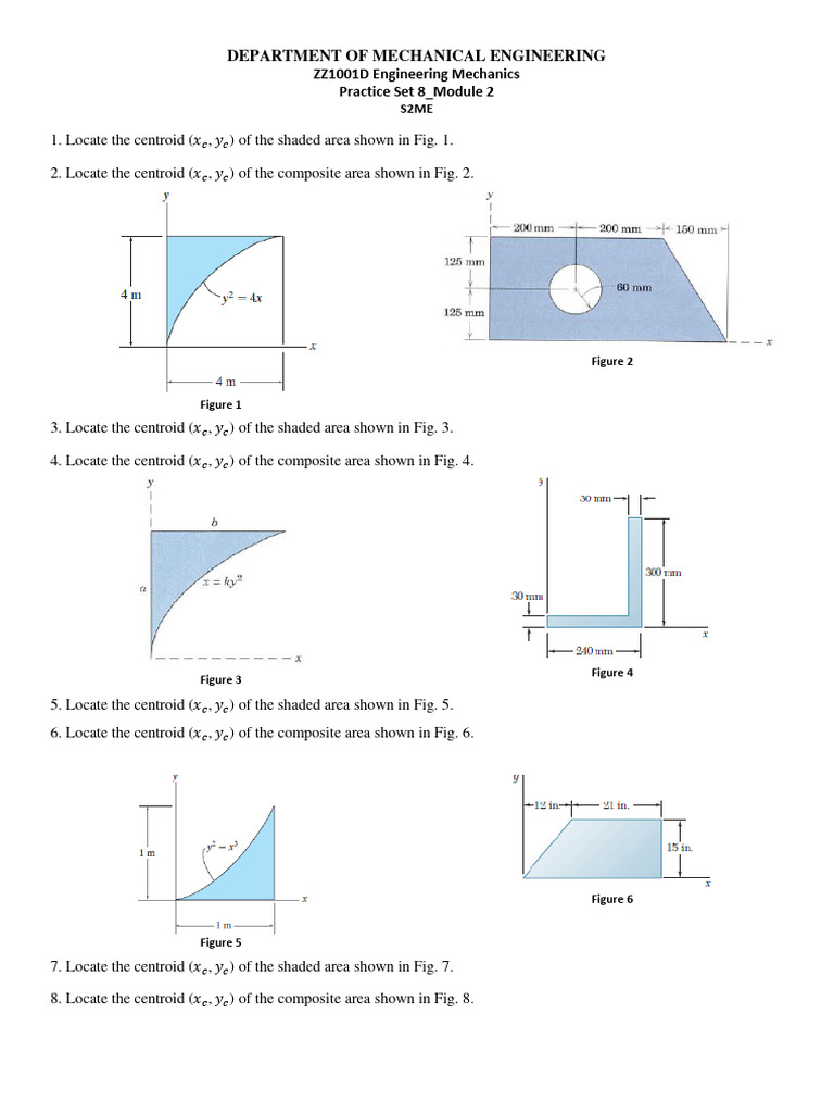 Practice Set 8 | PDF | Area | Mechanical Engineering