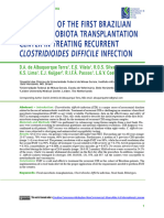 Experience of The First Brazilian Fecal Microbiota Transplantation Center in Treating Recurrent