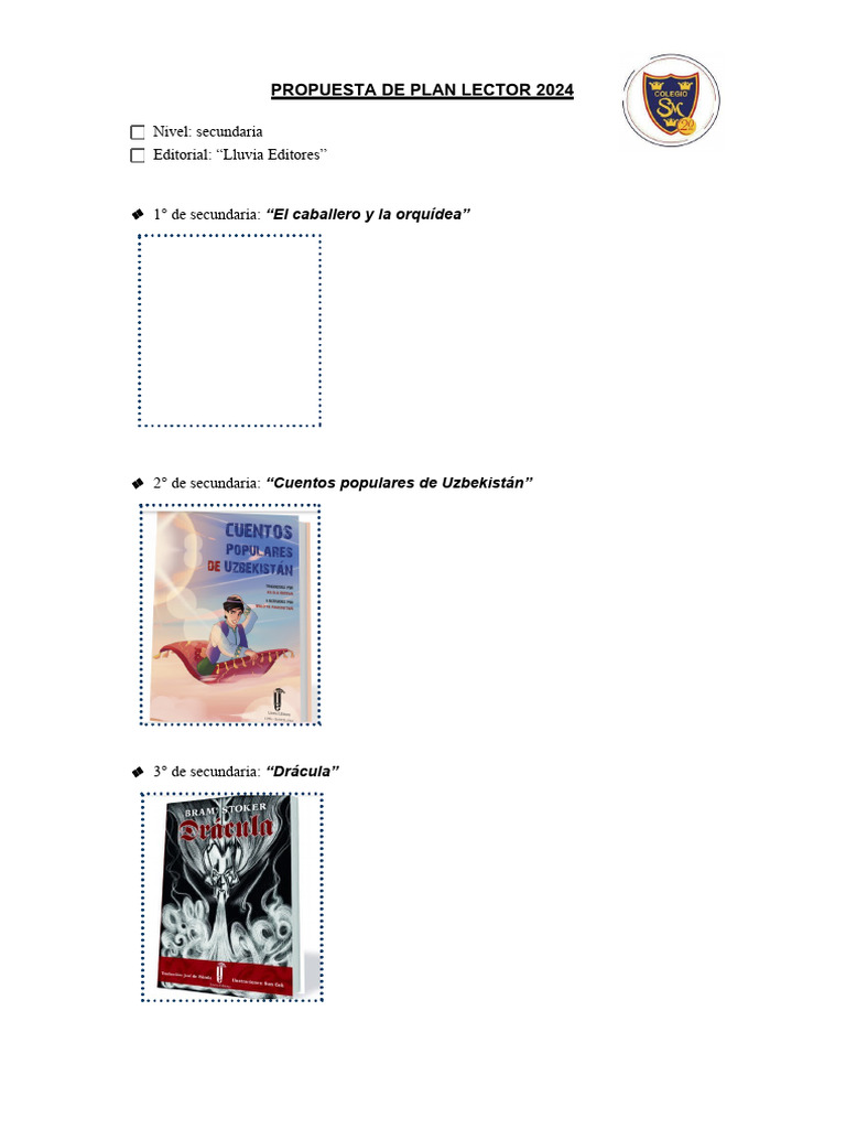 Plan Lector 2024 Pdf