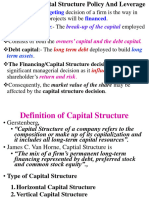 Chapter 1 Capital Structure Policy and Leverage FM-II 2015