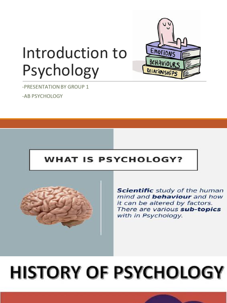 Introduction To Psychology | PDF | Psychology | Id
