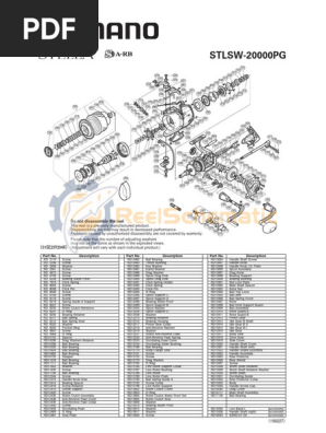 Shimano Stella 2026 Disassembly Warning | PDF | Equipment | Machines