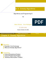 Chapter 4. Greedy Algorithms: Algorithmics and Programming III