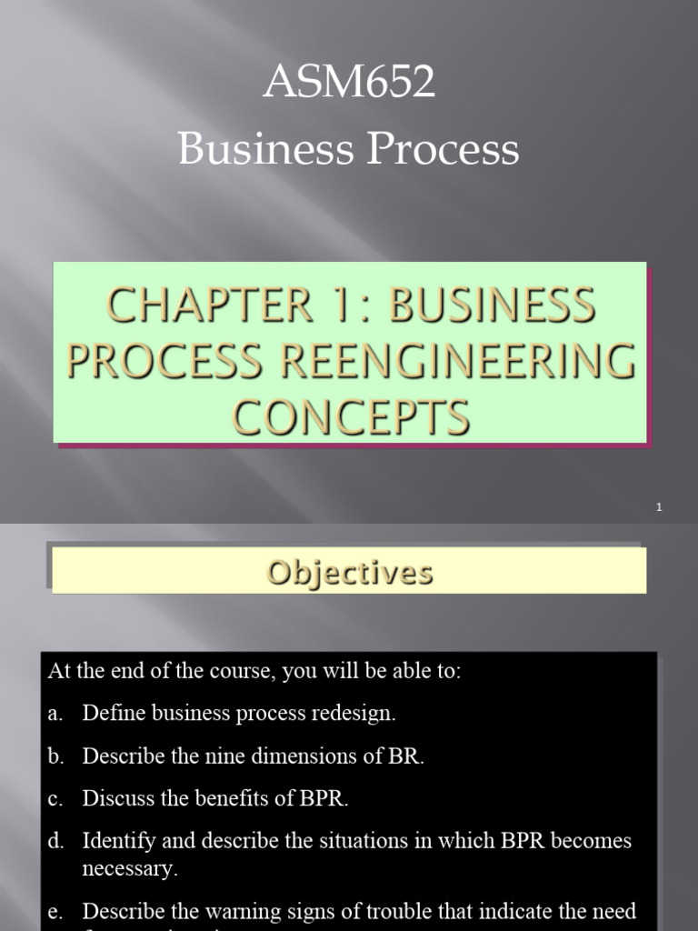 652 Topic 1 - BPR Concepts | PDF | Power (Social And Political ...