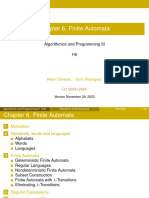 Chapter 6. Finite Automata: Algorithmics and Programming III