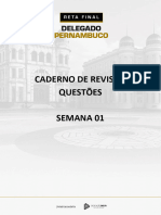 Caderno de Revisão Questões Semana 01: Reta Final Delegado Pernambuco SEMANA 01/09