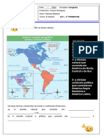 Observe Os Mapas e Complete As Frases Abaixo