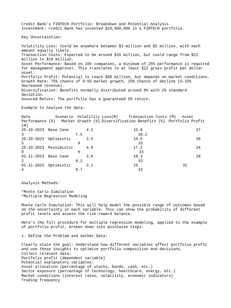 Credit Bank s FINTECH PDF Diversification Finance Coefficient 