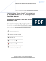 Applicability of Heavy-Metal Phytoextraction in United Arab Emirates An Investigation of Candidate Species