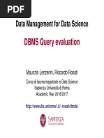 Dbms Query Evaluation