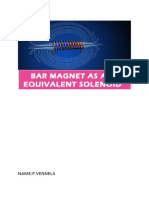Bar Magnet As An Equivalent Solenoid