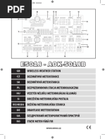 CZ Manual Meteostanice Emos AOK-5018B