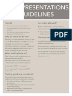 Presentation Guidelines