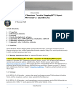 U.S. Navy Office of Naval Intelligence Worldwide Threat To Shipping (WTS) Report, 29 November - 27 December 2023