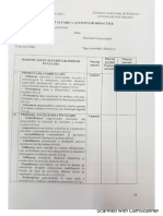 Fisa de EVALUARE A Activității (Gradinita)