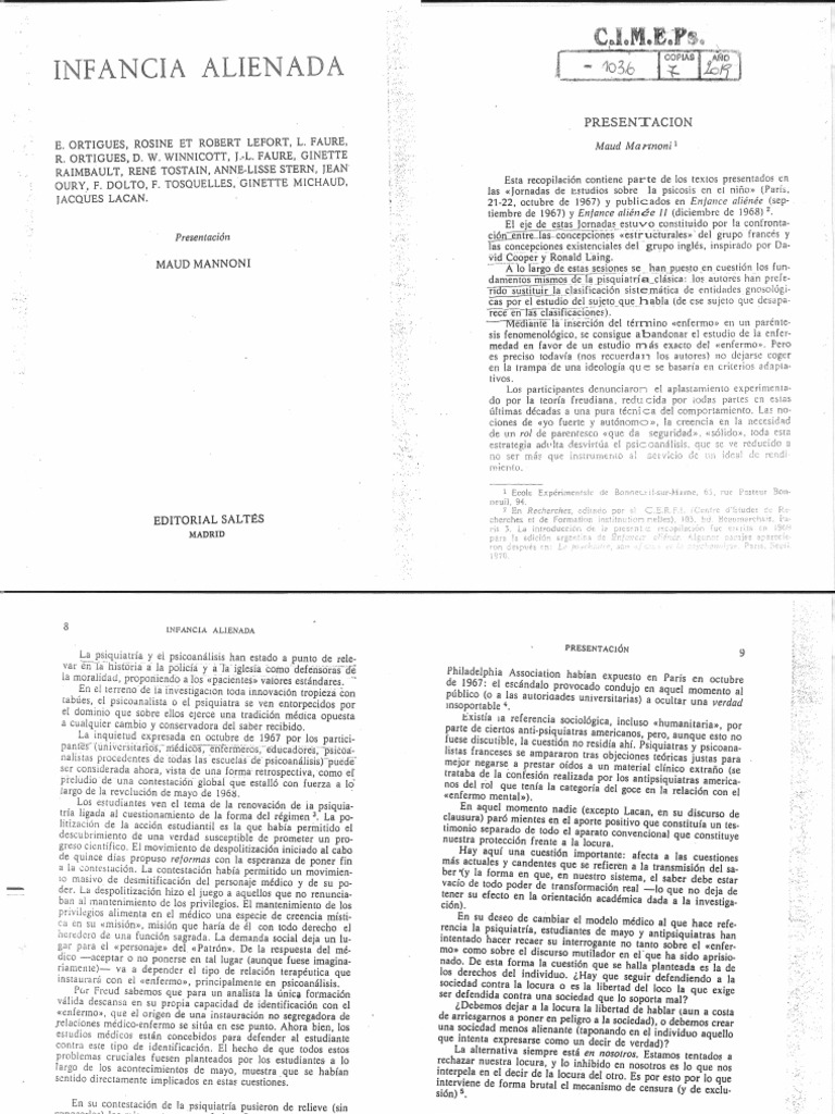 Infancia Alienada | PDF