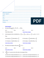 1000 Real Analysis MCQs and Solutions